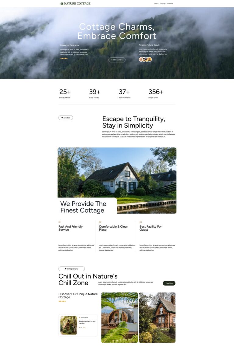 Nature cottage image