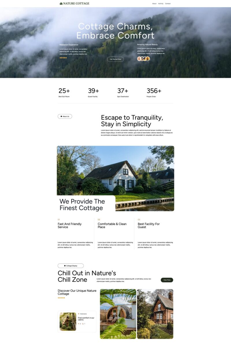 Nature cottage image